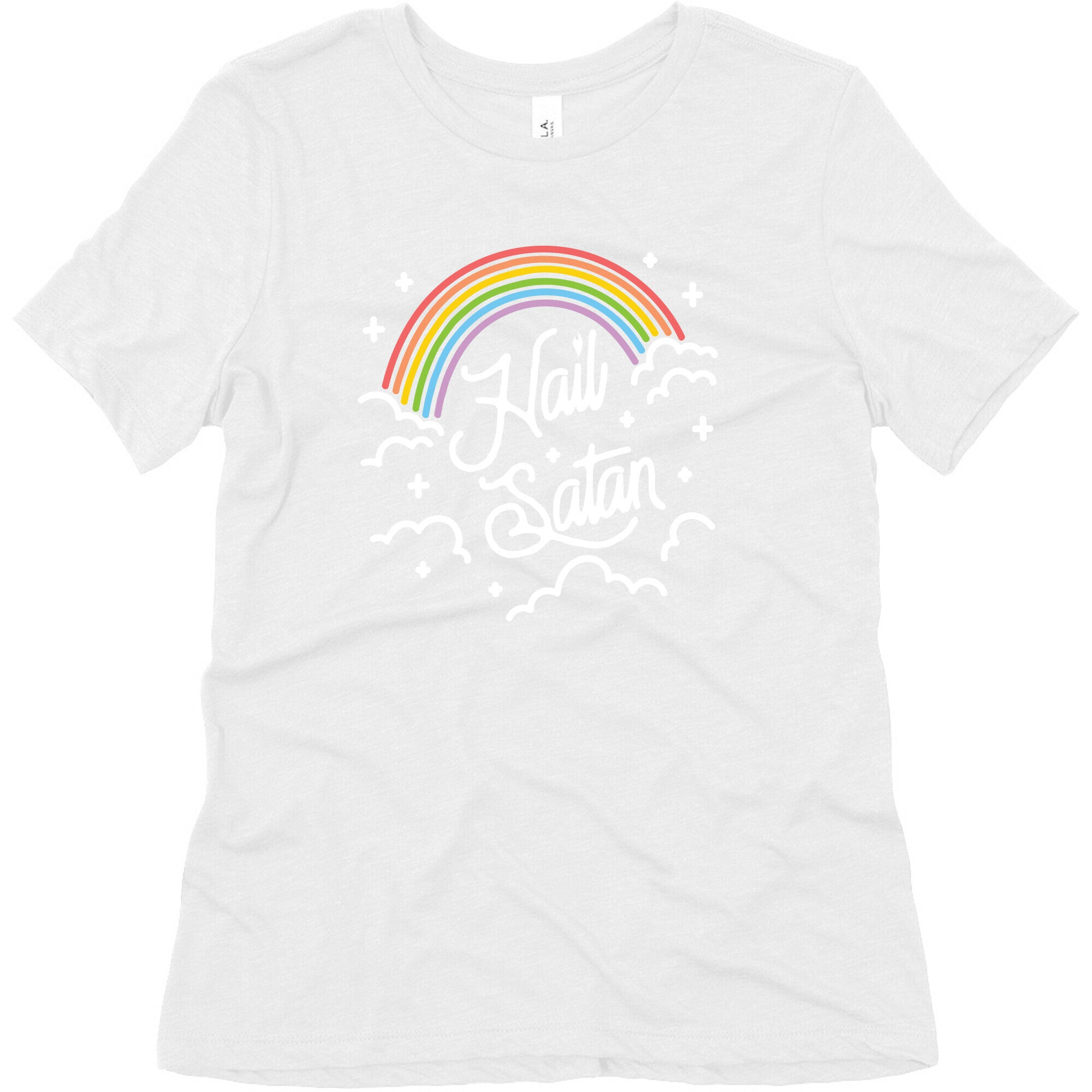 Hail Satan Rainbow Women's Triblend Tee